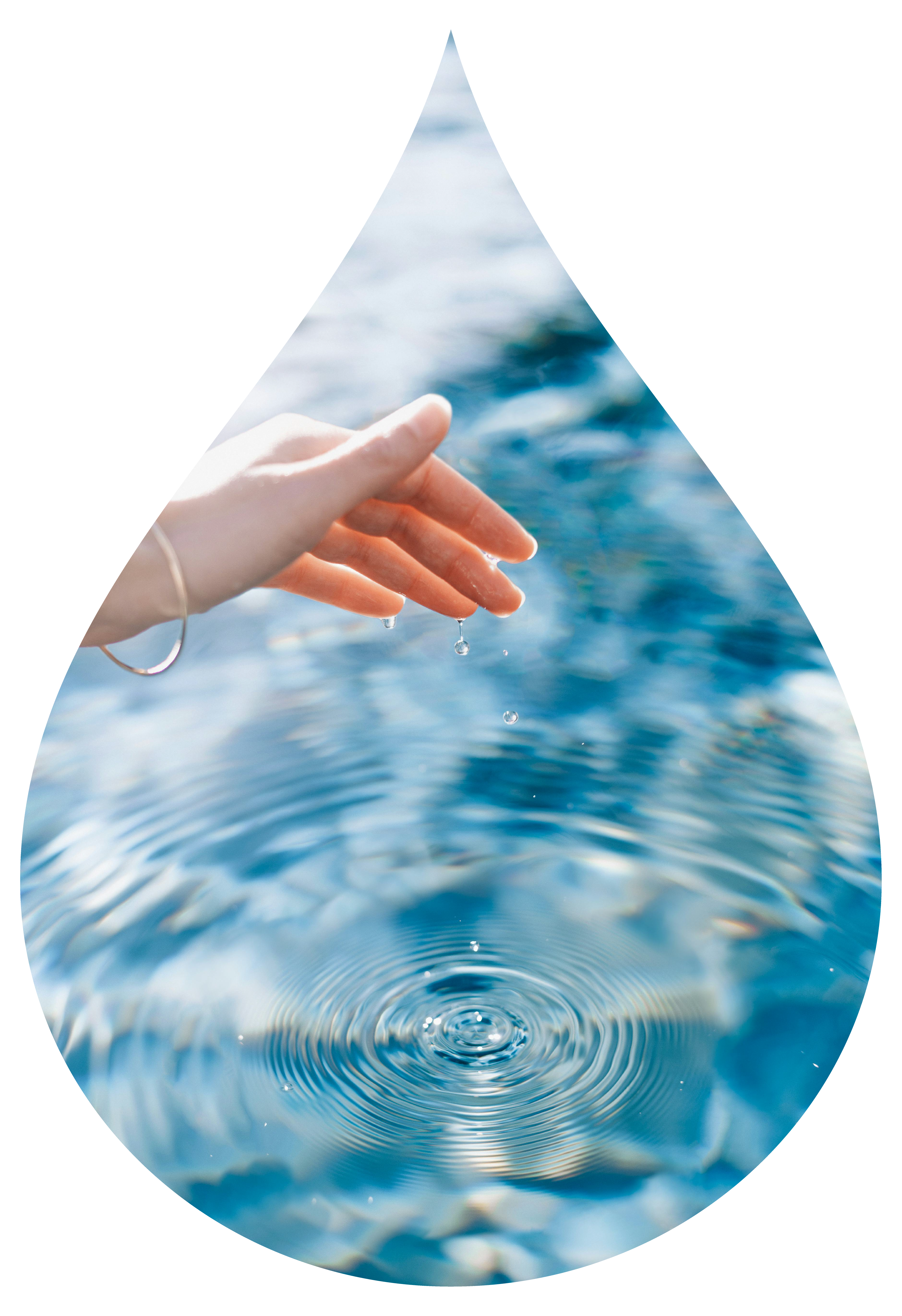 Botella de agua potable